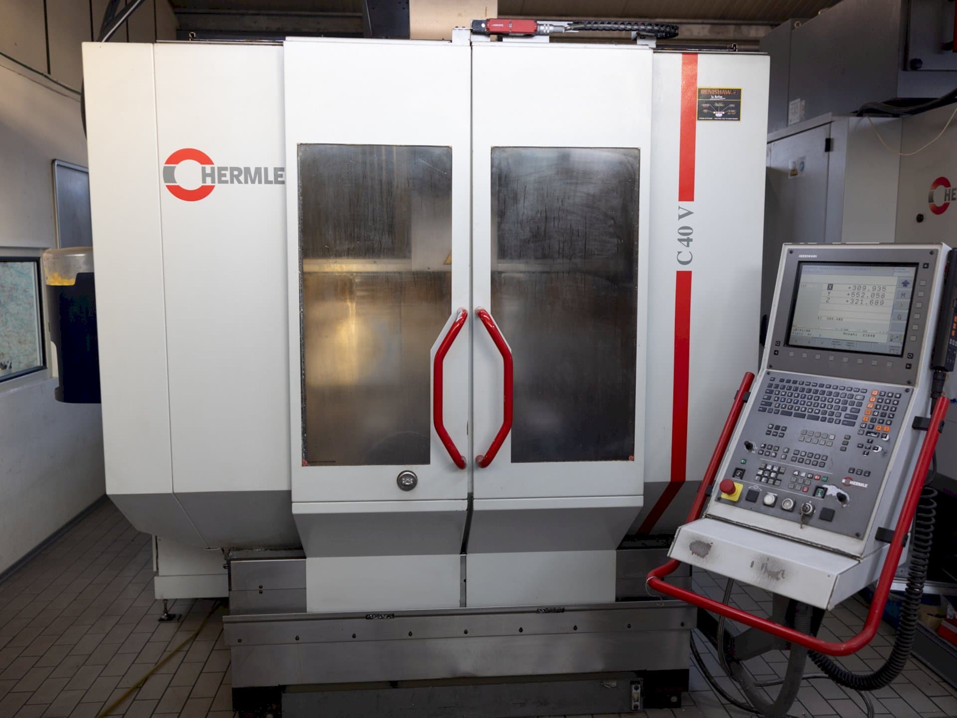 Detail  van HERMLE C 40 V  machine