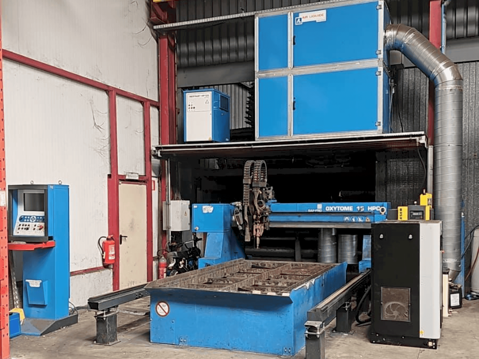 Vooraanzicht van SAF Oxytome 15 HPC machine