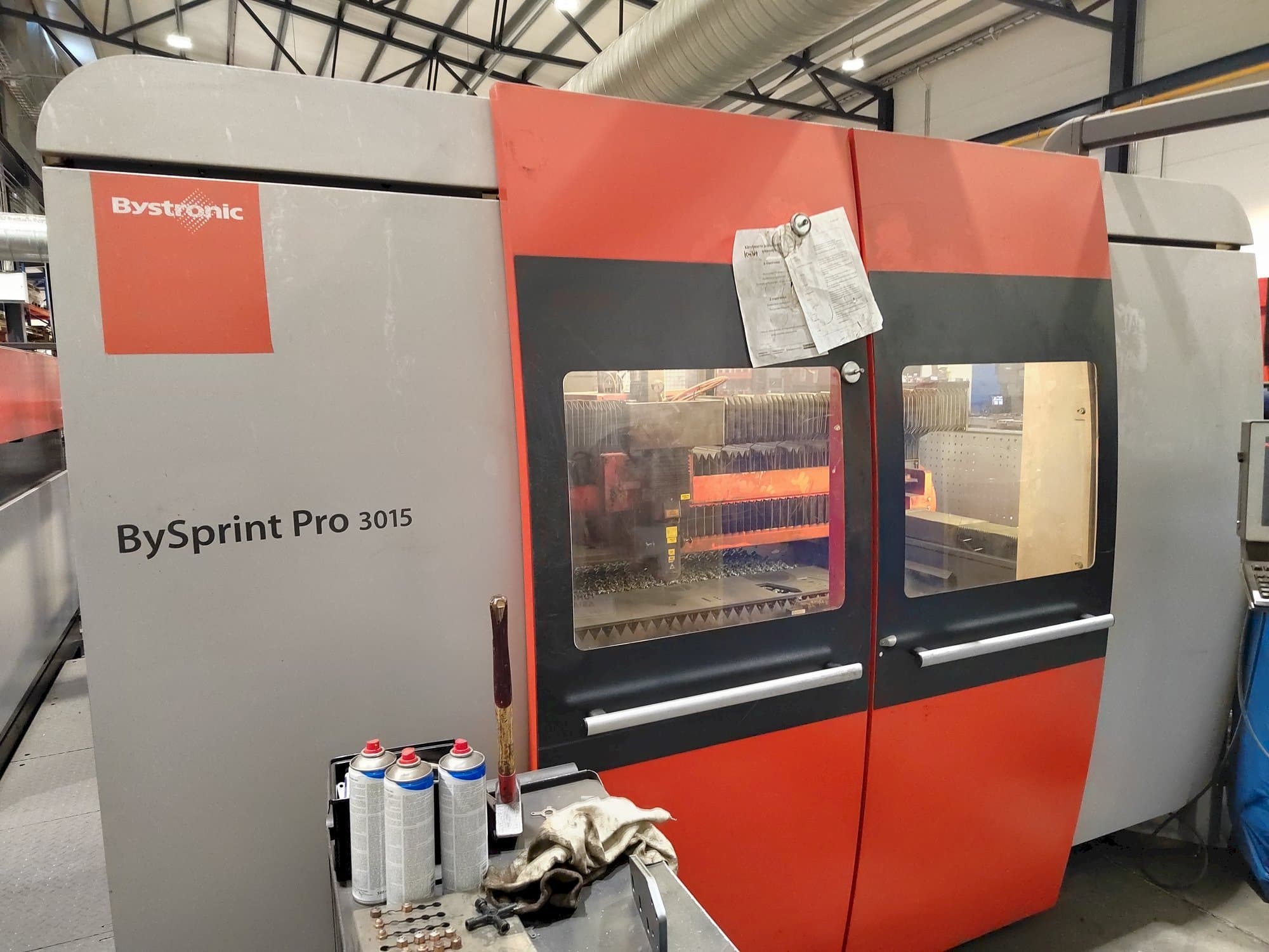 Vooraanzicht van Bystronic Bysprint Pro 3015 machine