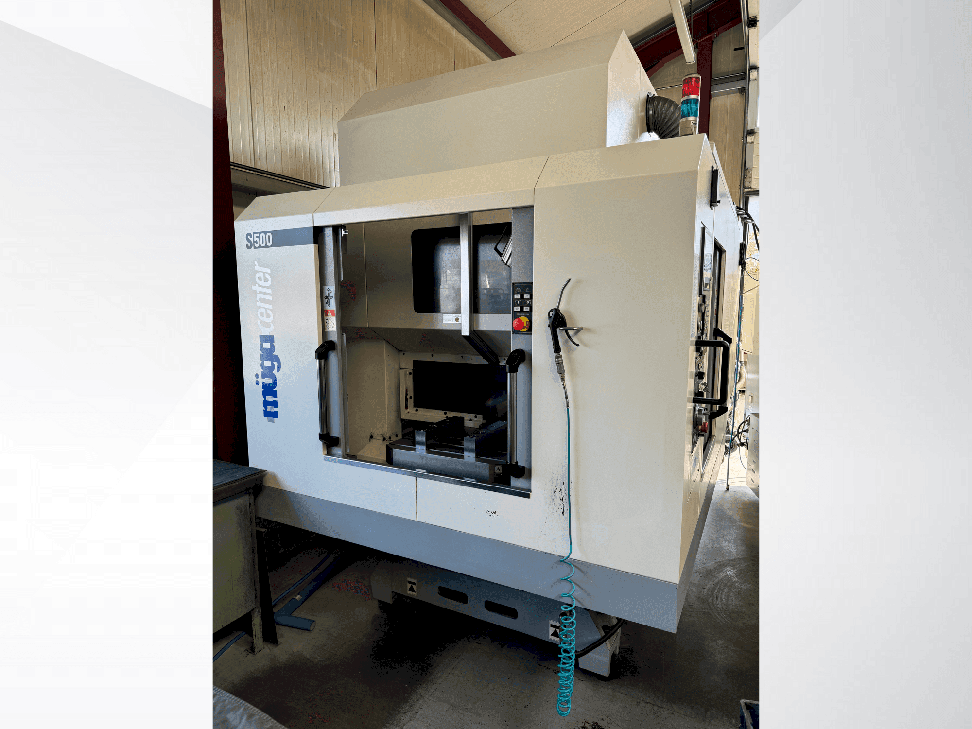 Vooraanzicht van Muga S500 machine