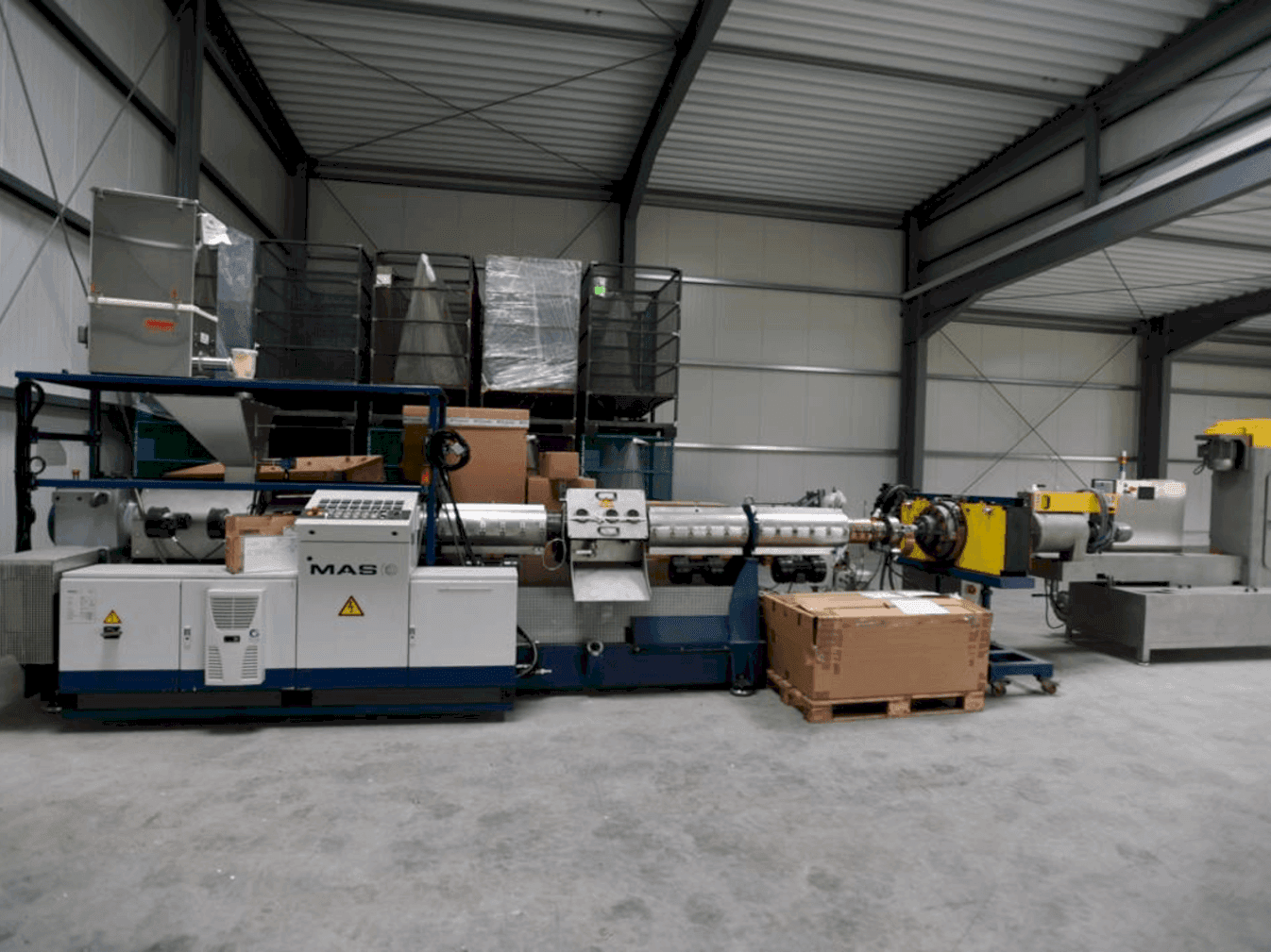 Vooraanzicht van MAS 120E machine