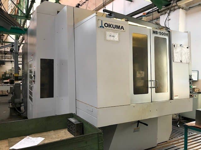 Vooraanzicht van Okuma MB-500H machine