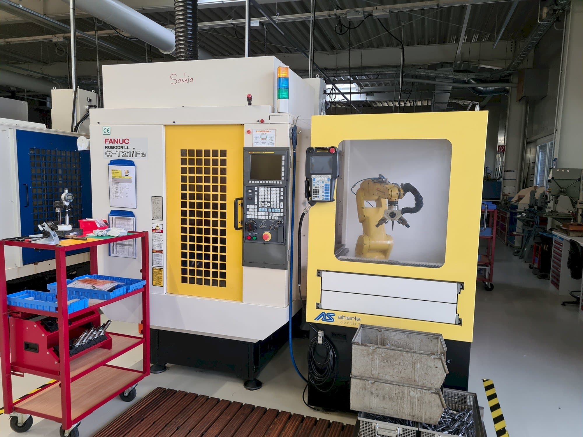 Vooraanzicht van FANUC Robodrill ALPHA T21iFA machine