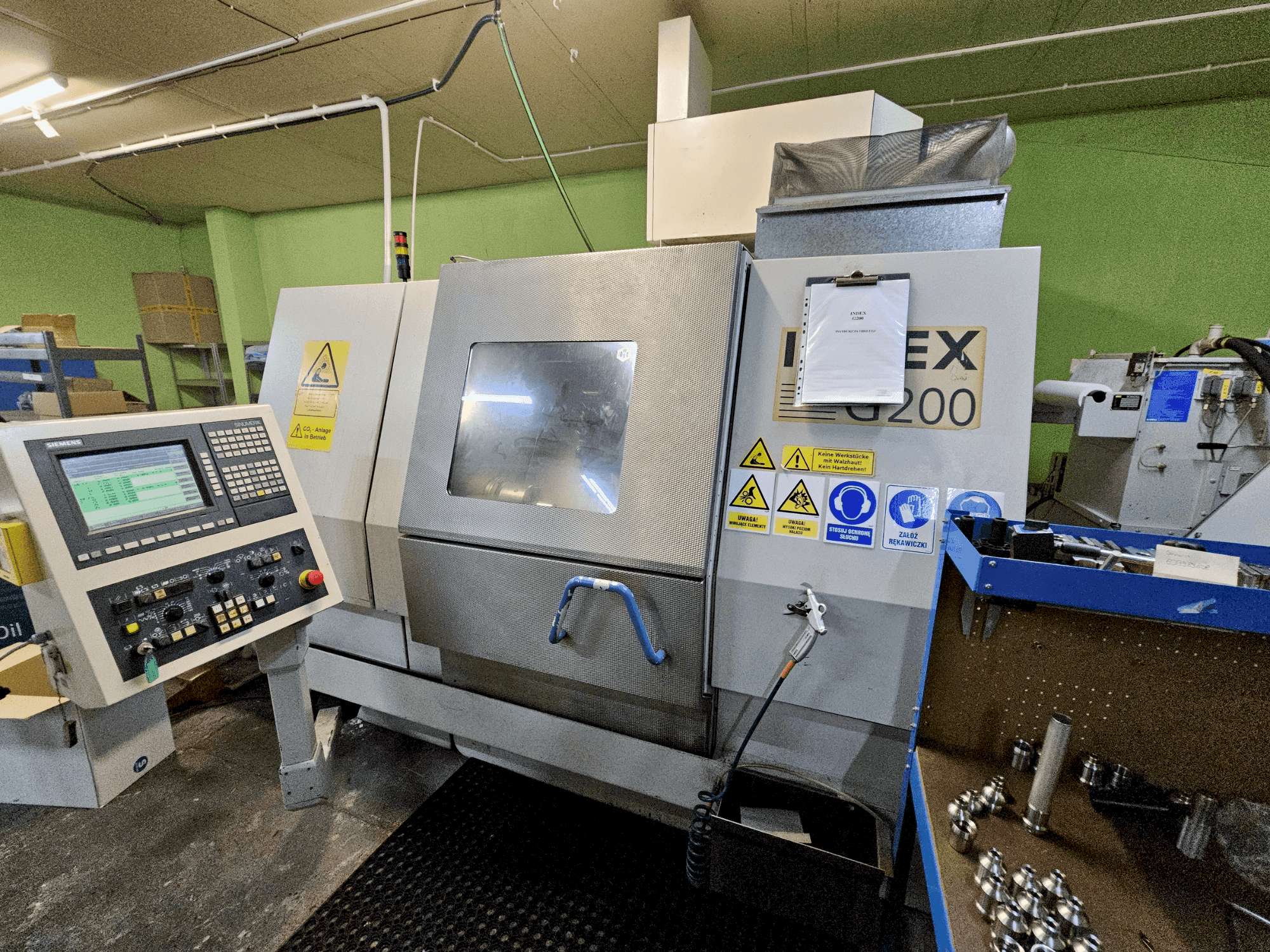 Vooraanzicht  van Index G200  machine