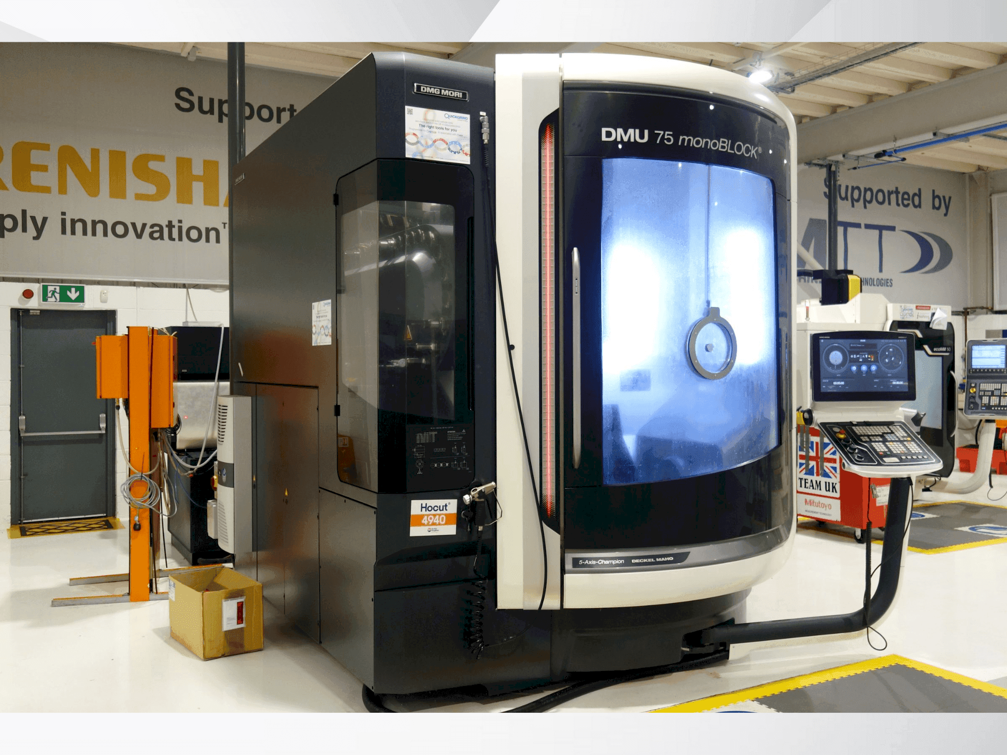 Vooraanzicht van DMG MORI DMU 75 Monoblock machine