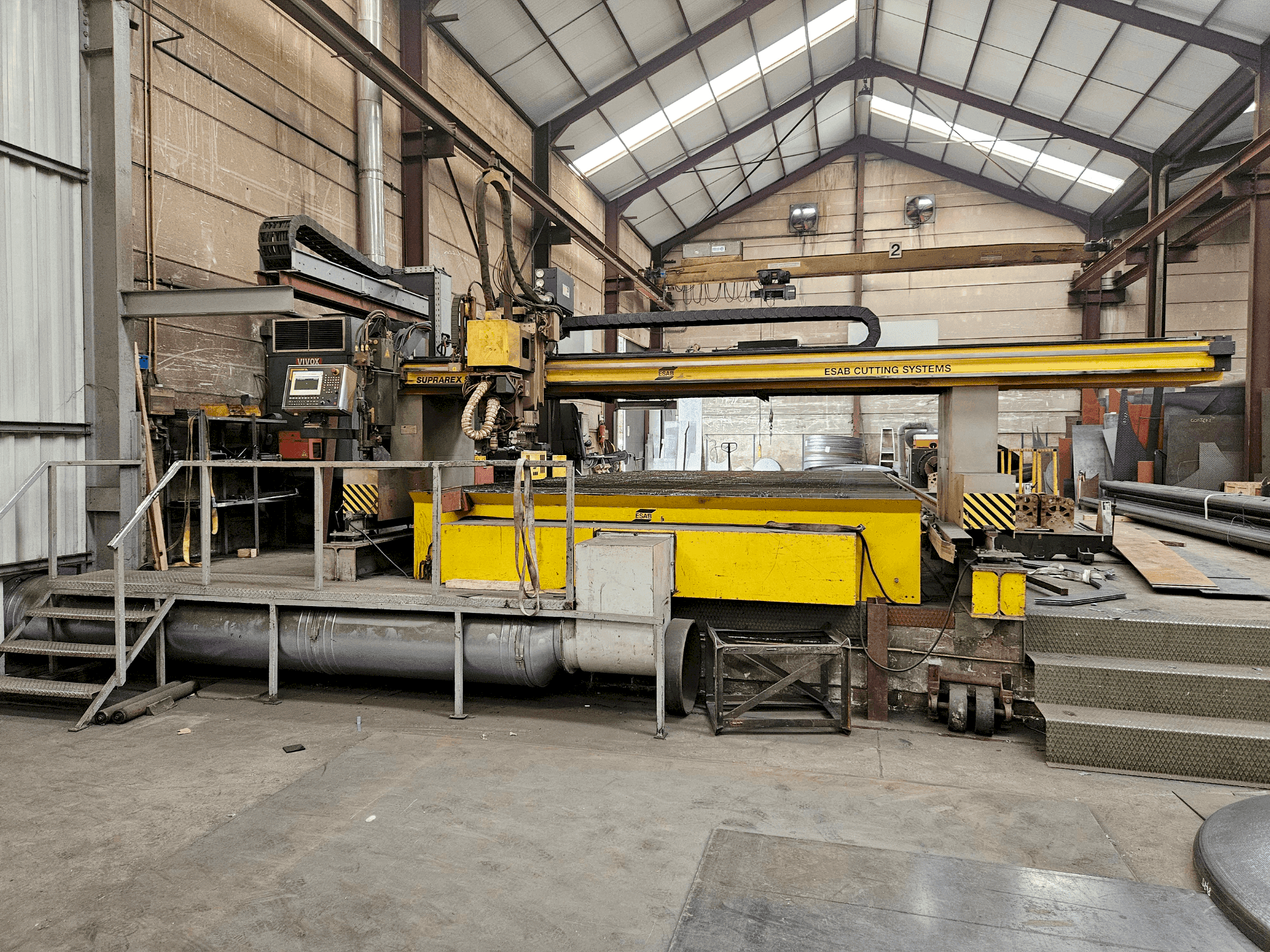 Vooraanzicht van ESAB SXE-P3 4500 machine