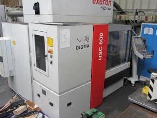 Vooraanzicht  van Exeron HSC 800  machine