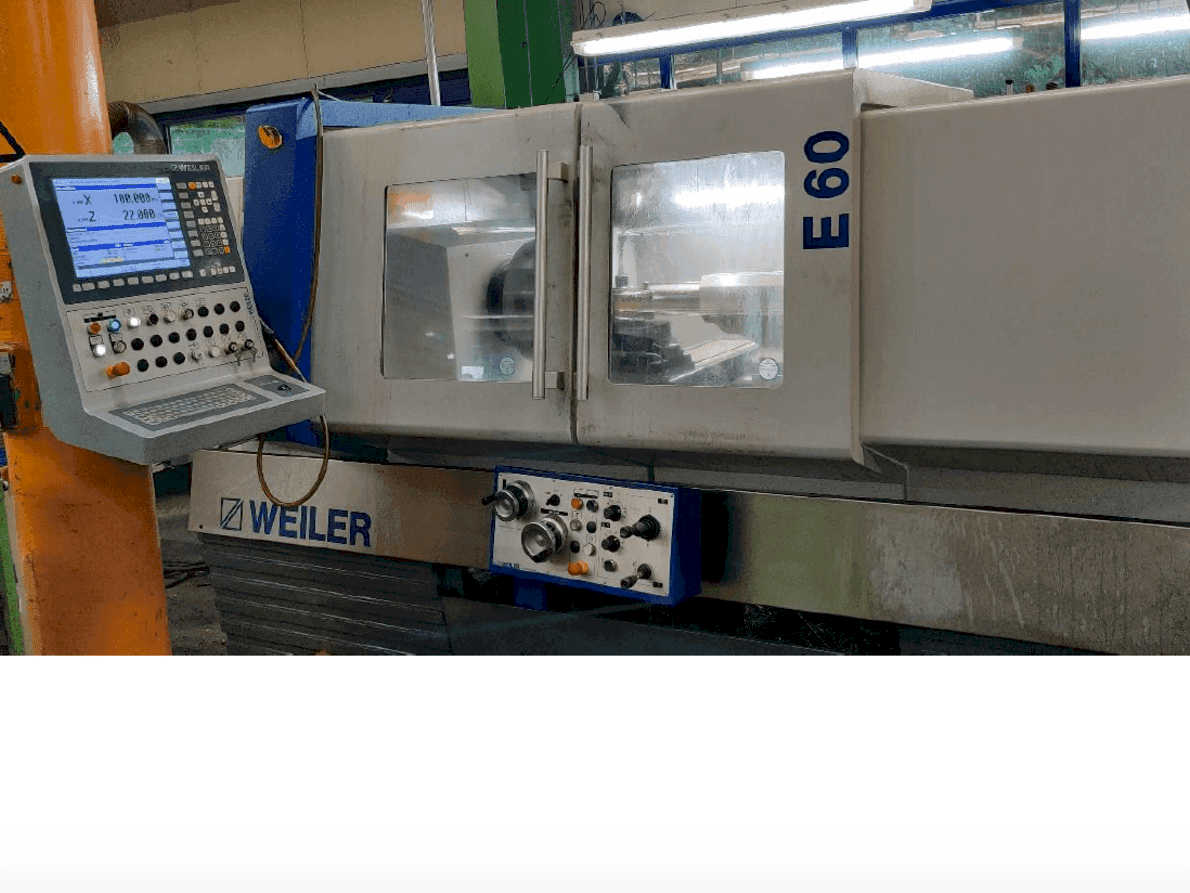 Vooraanzicht van Weiler E60 machine