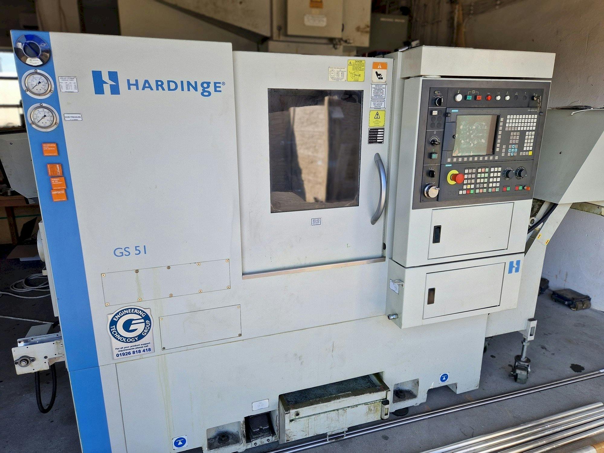 Vooraanzicht  van HARDINGE GS 51 V3  machine