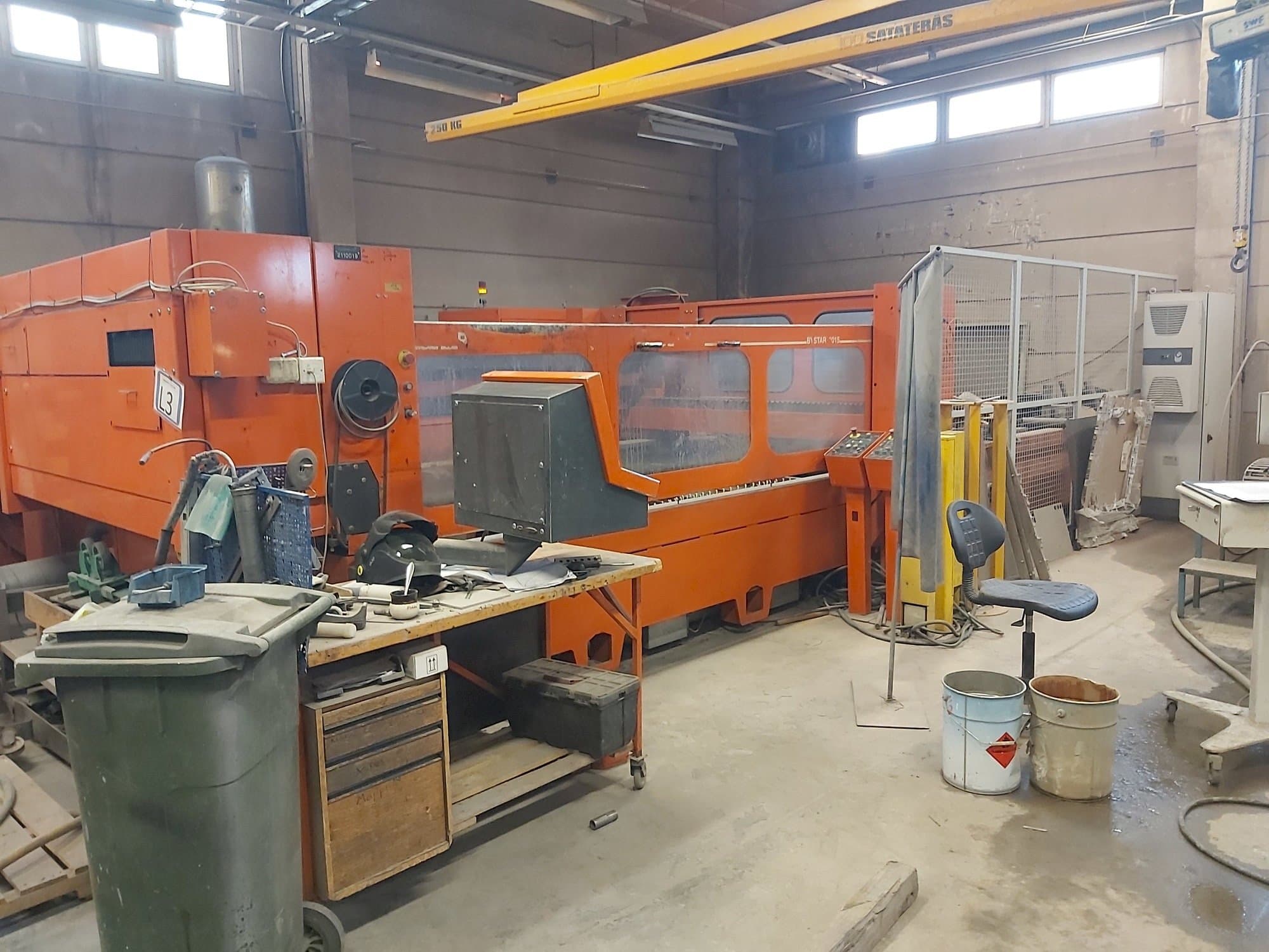 Vooraanzicht van Bystronic BTL 3500 machine