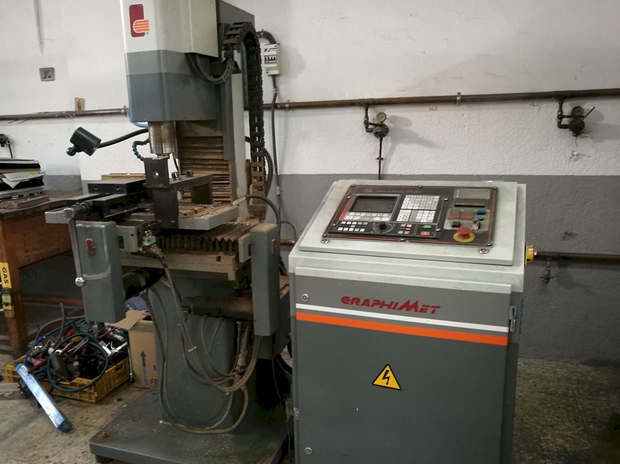 Recht aanzicht  van GRAPHIMET A-2 machine