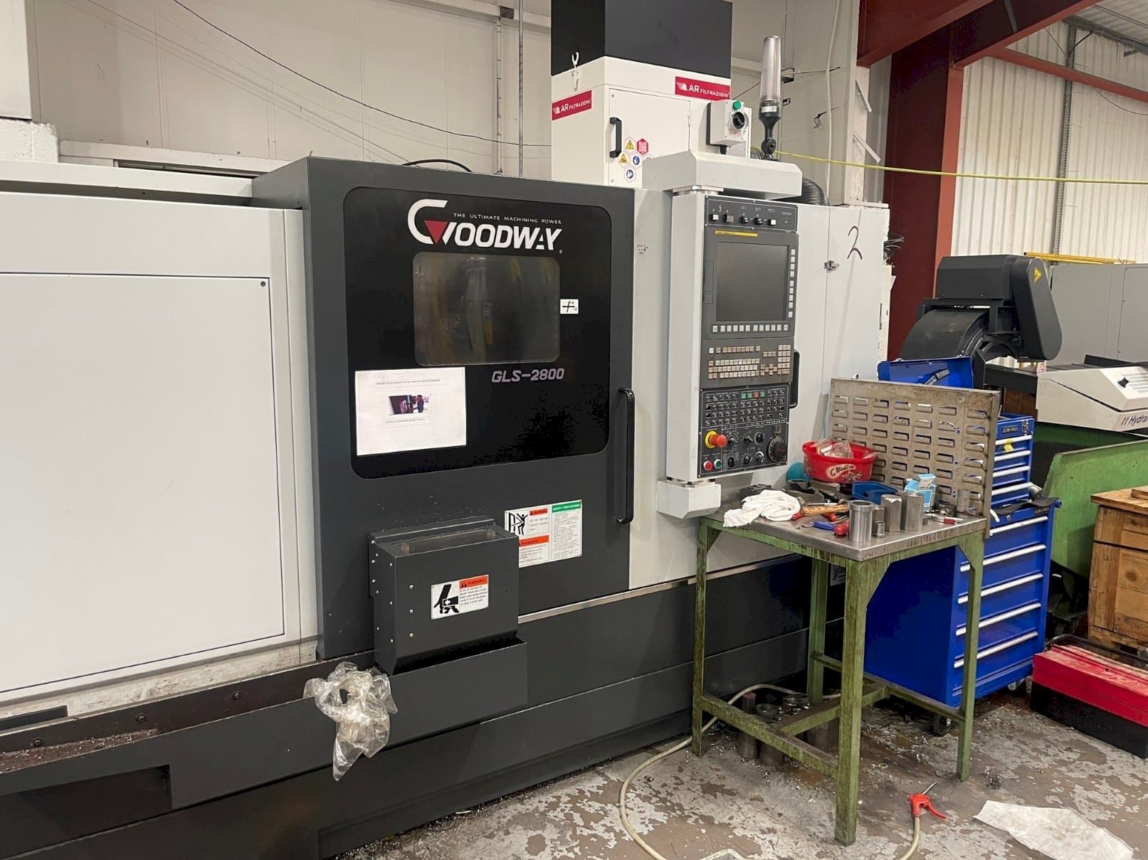 Vooraanzicht van Goodway GLS-2800 machine