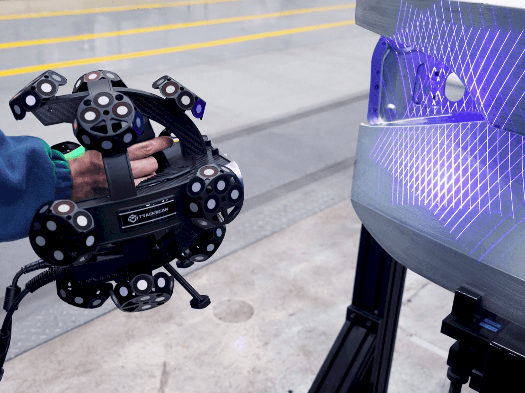 Vooraanzicht van TRACKSCAN Sharp49 machine