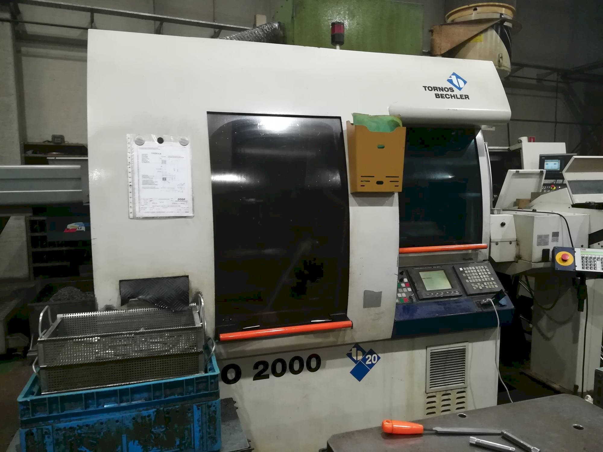 Vooraanzicht van Tornos-Bechler Deco 20 machine