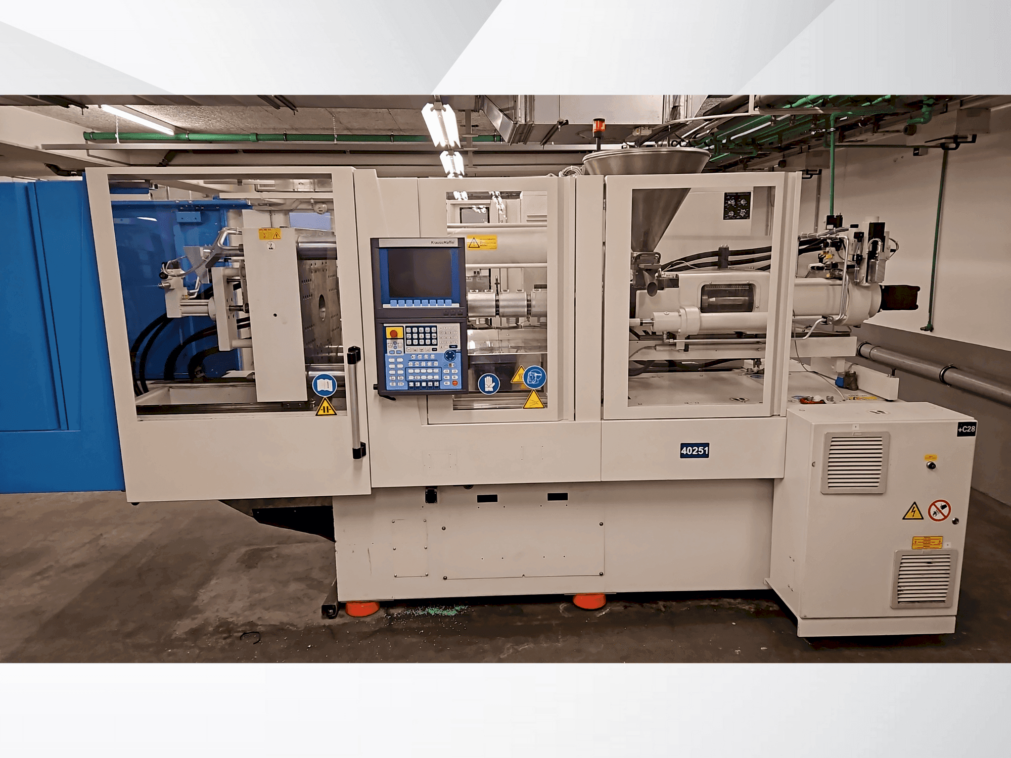 Vooraanzicht van Krauss Maffei 110-750 CX machine