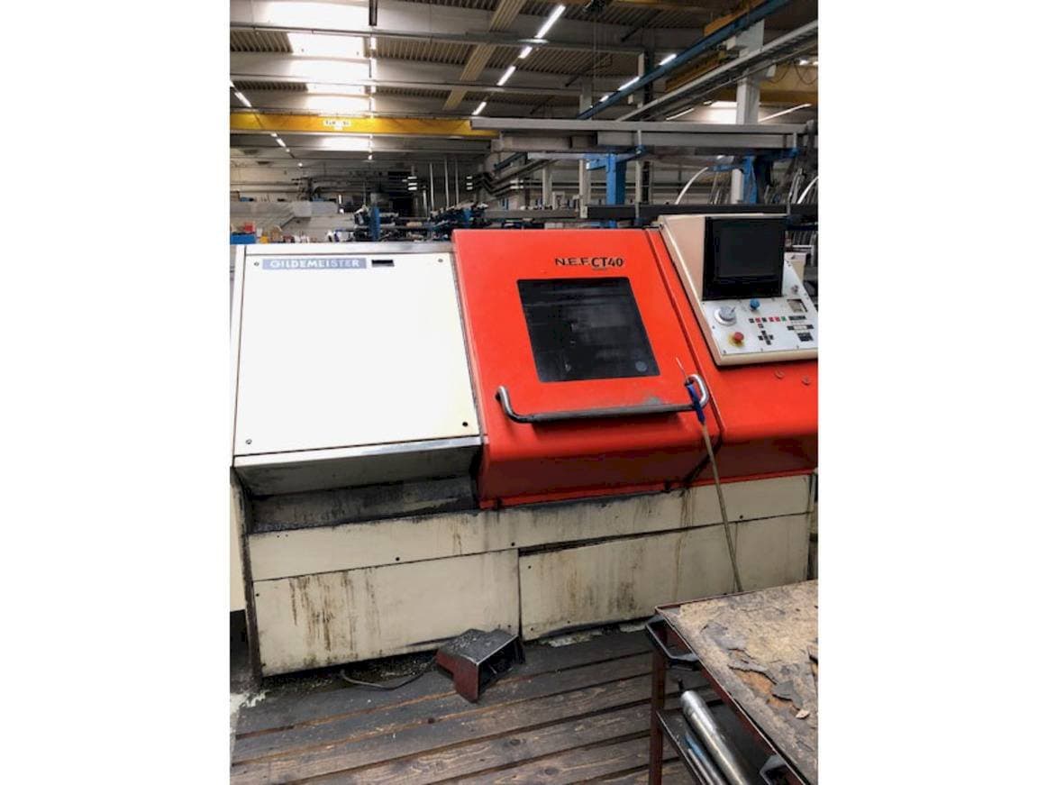 Vooraanzicht van Gildemeister NEF CT 40 machine