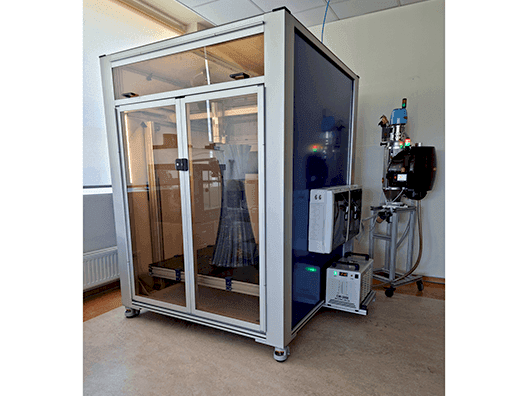 Vooraanzicht van Terracubed T1000 machine