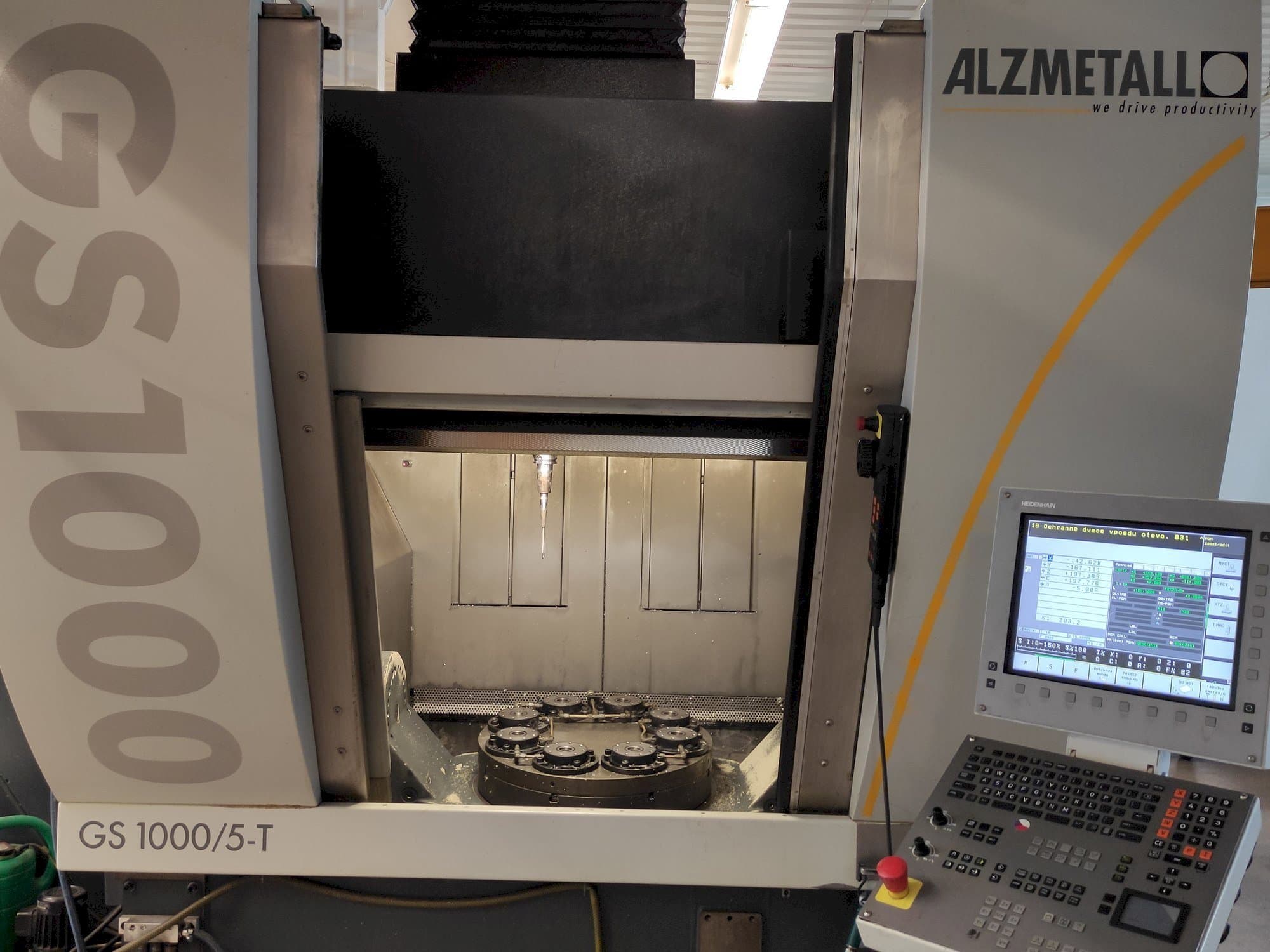 Vooraanzicht van Alzmetall GS 1000/5-T machine