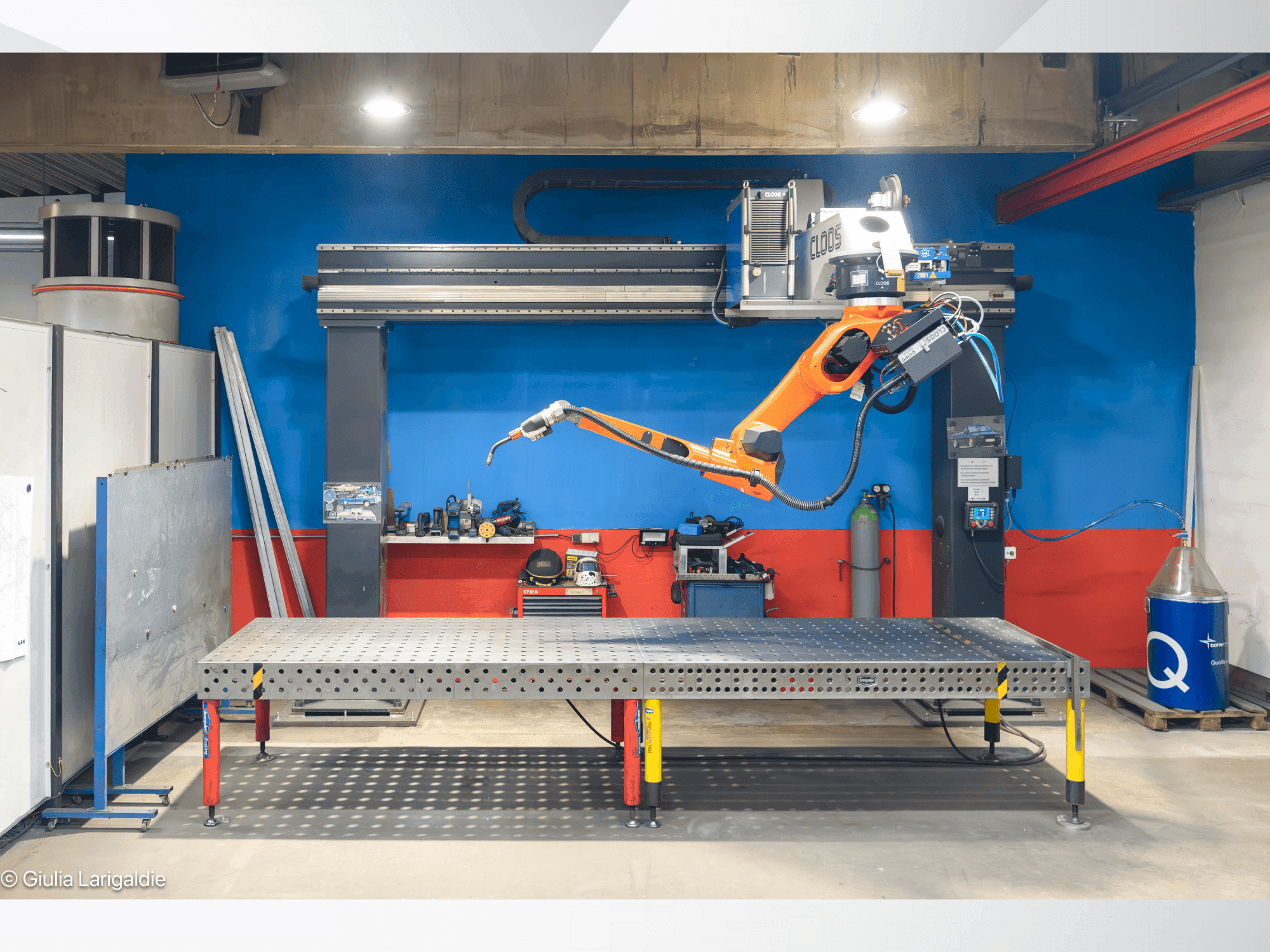 Vooraanzicht van CLOOS Instant pro IRPS machine