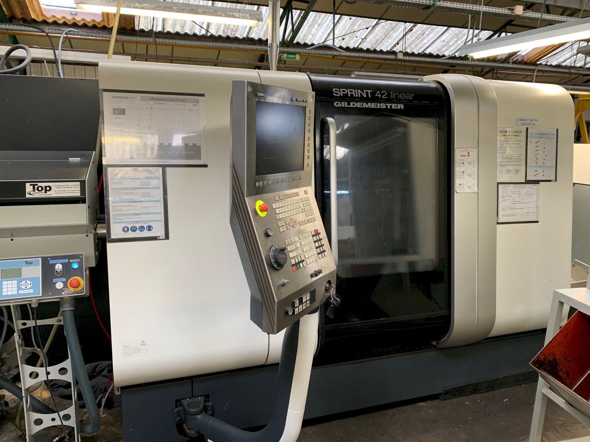 Vooraanzicht van DMG SPRINT 42 linear machine