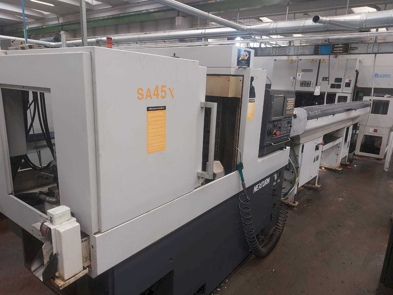 Linkerzijdeaanzicht van Nexturn SA 45X machine