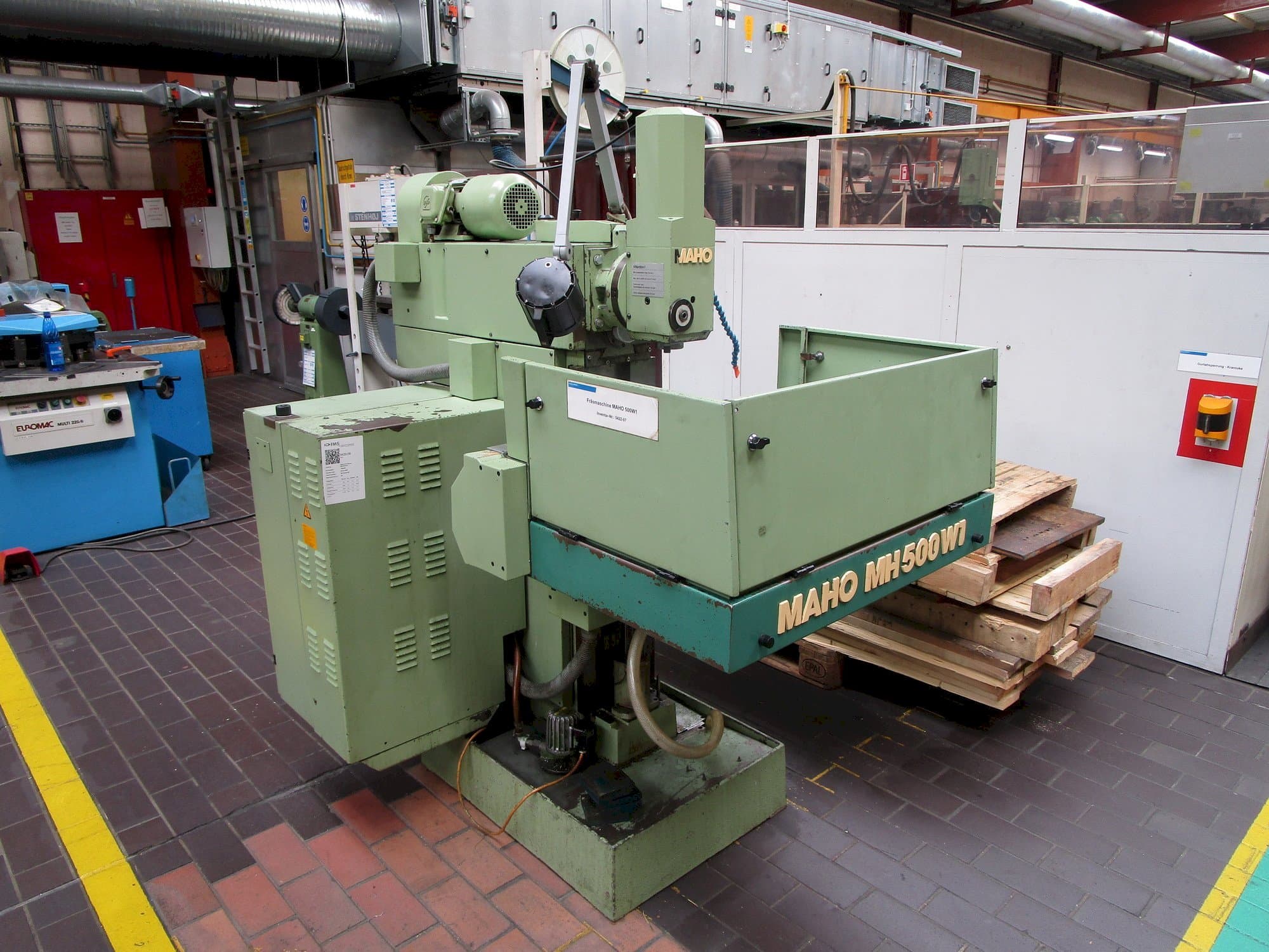 Vooraanzicht van Maho MH 500 W1 machine