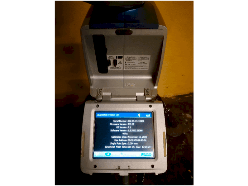 Vooraanzicht  van Faro EDGE Measuring arm  machine