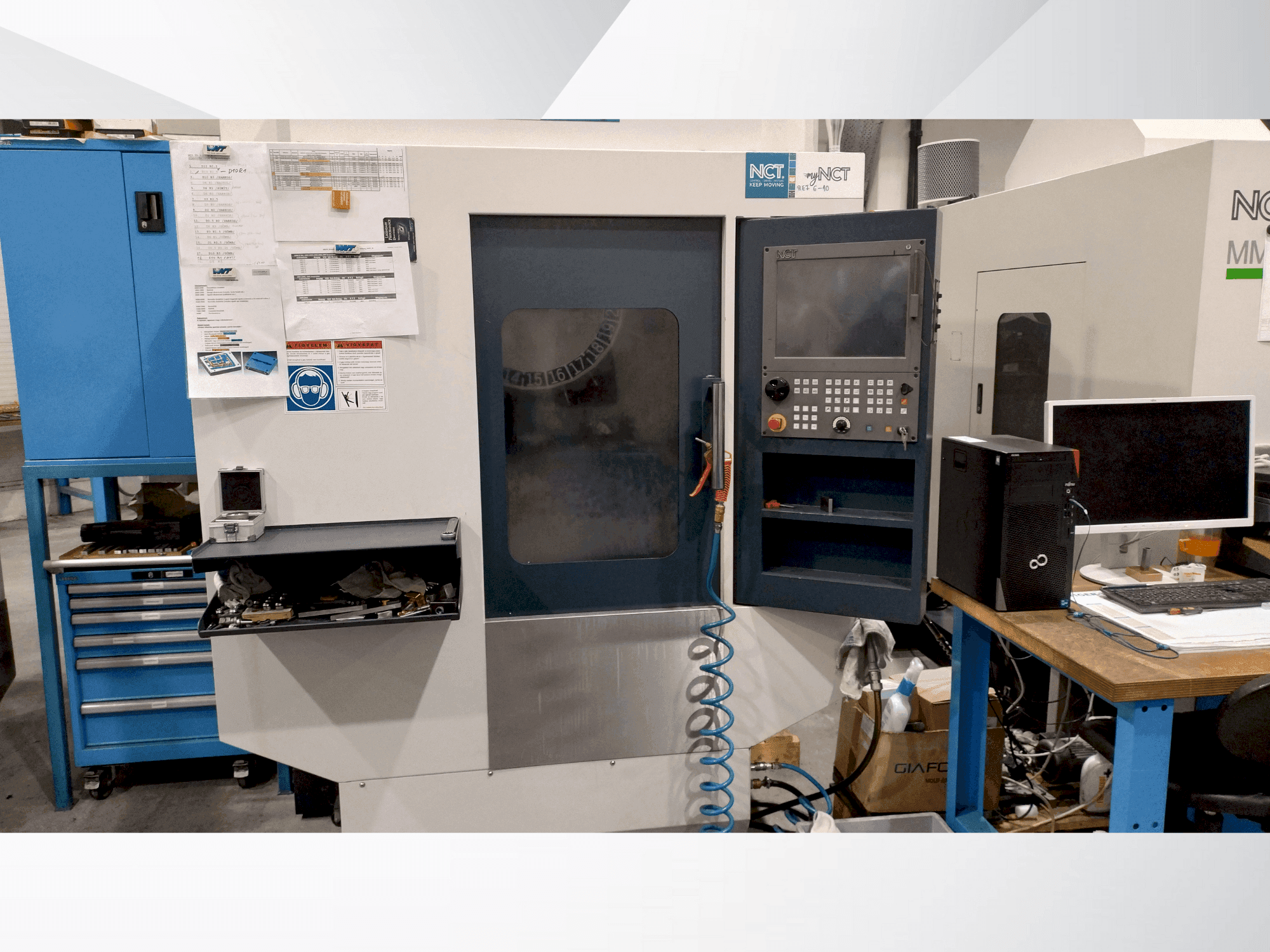 Vooraanzicht van NCT VD-510S machine