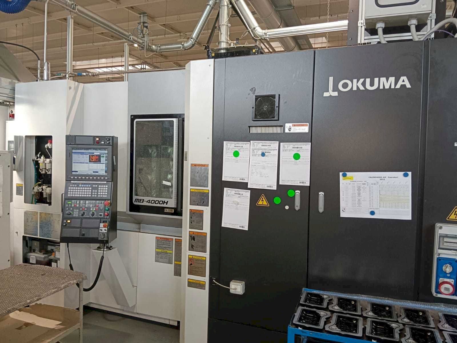 Vooraanzicht van Okuma MB-4000H machine