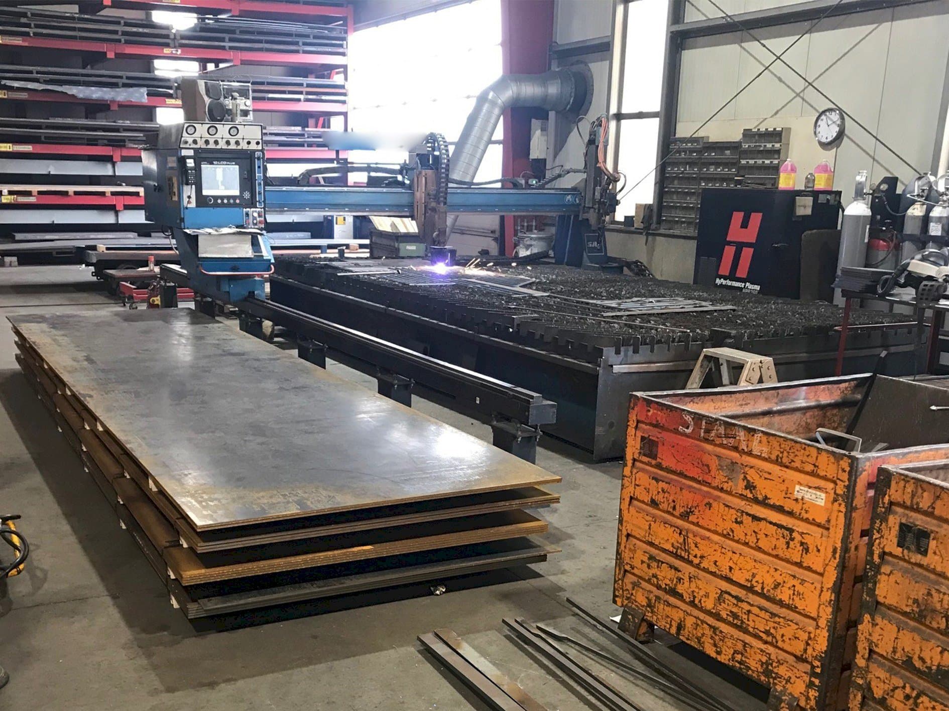Vooraanzicht van SAF Oxytome B30E machine