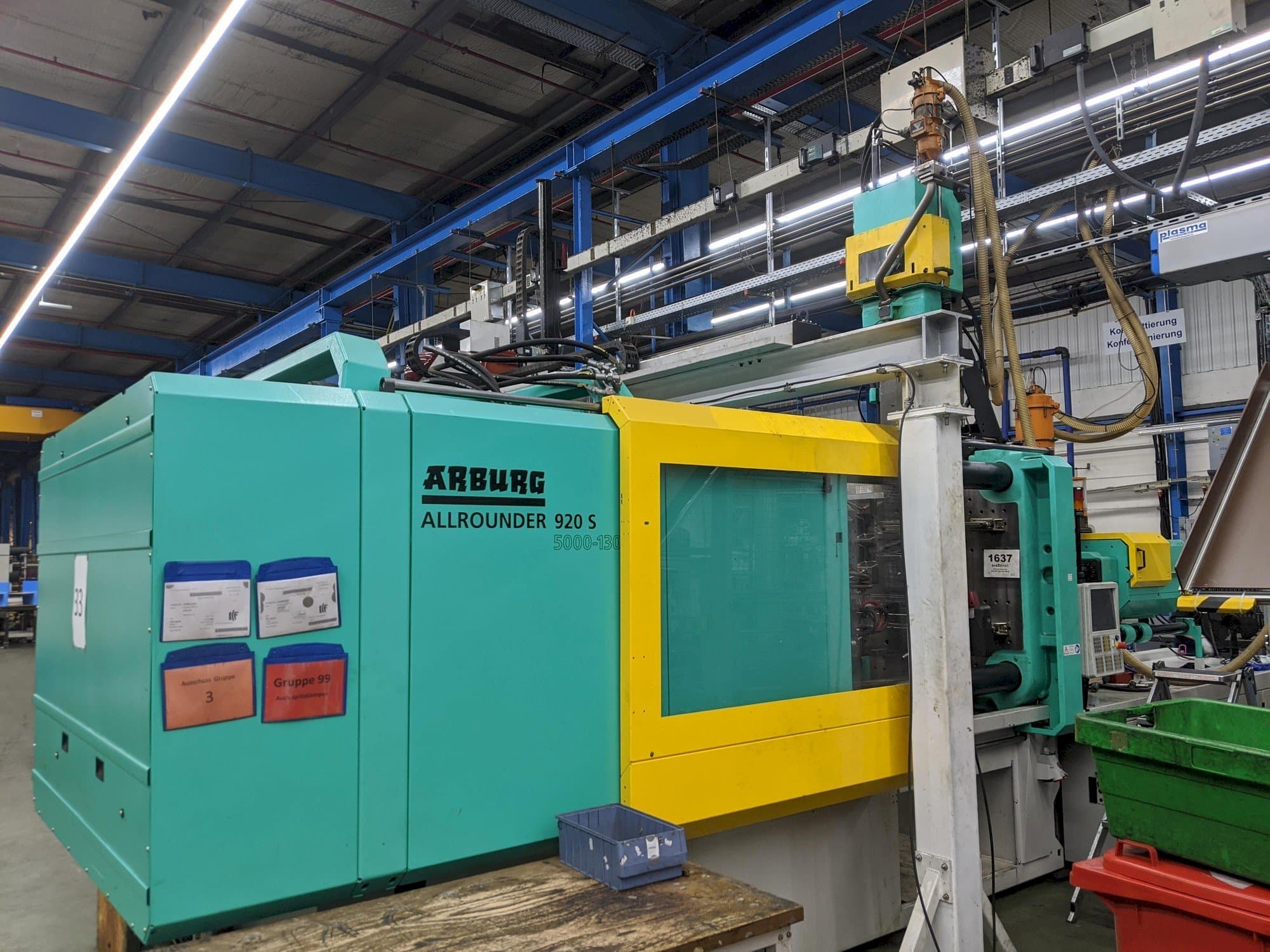 Vooraanzicht  van Arburg ALLROUNDER 920 S 5000 - 1300 / 400  machine