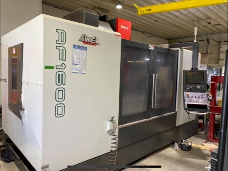 Vooraanzicht van AWEA AF-1600 machine