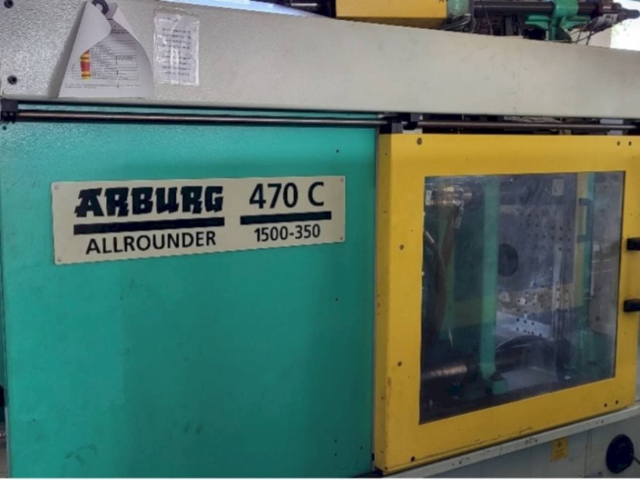 Vooraanzicht van Arburg Allrounder 470C 1500 - 350/150 machine