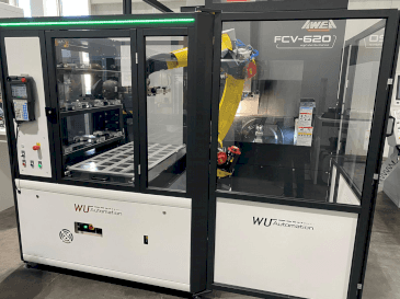 Vooraanzicht van WU Automation RZ-3/35 machine