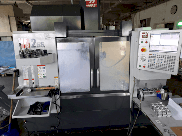 Vooraanzicht van HAAS VF 2 SS machine
