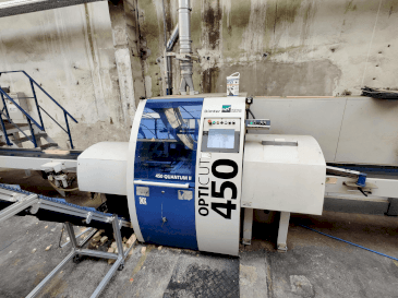 Vooraanzicht van WEINIG / DIMTER Combiscan C200 4/4 & OPTICUT 450 Q machine
