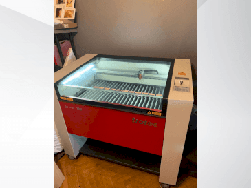 Vooraanzicht van Trotec Speedy 360 machine