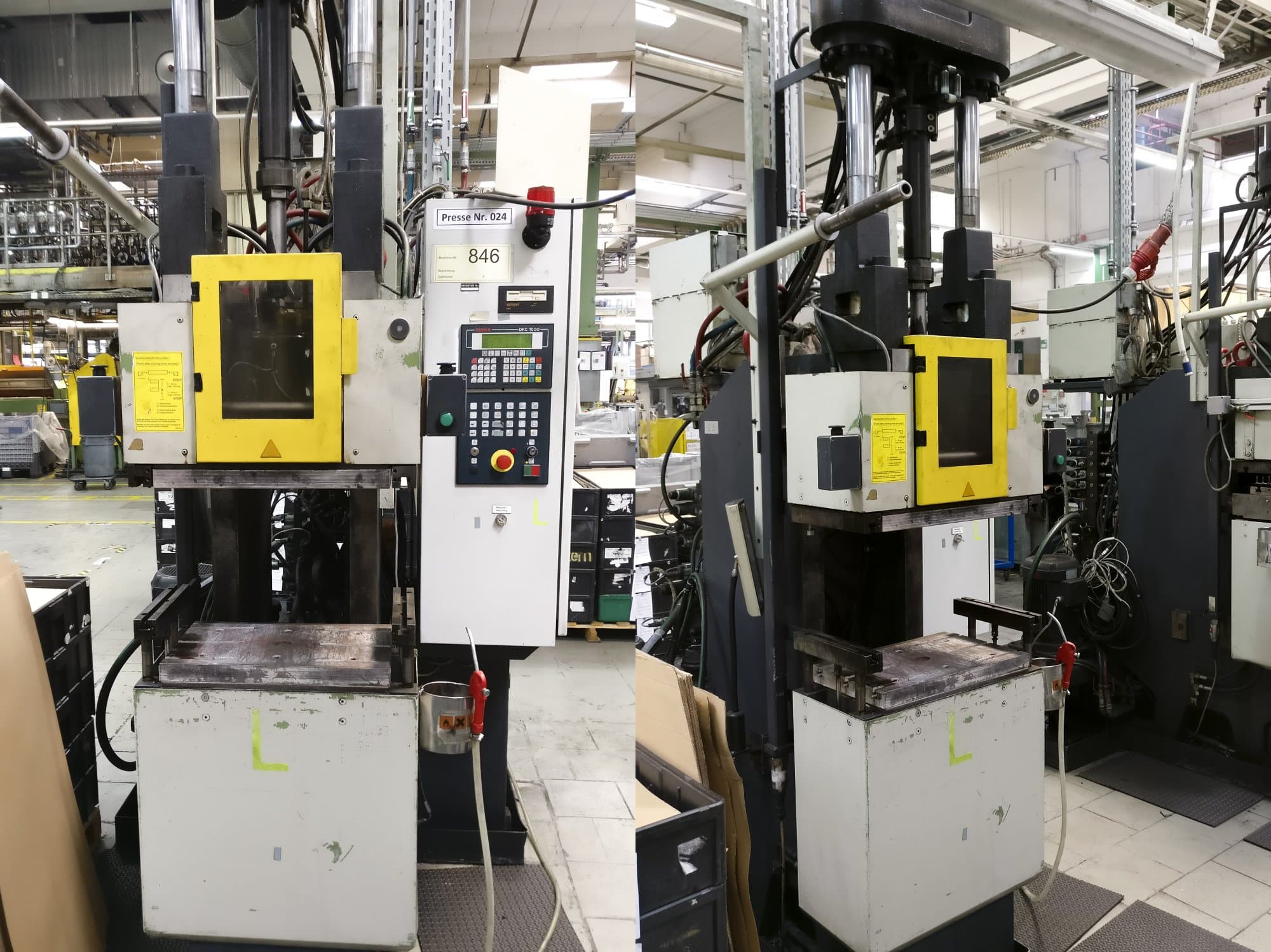 Rechts zijaanzicht  van Kloeckner Desma 956.050 machine