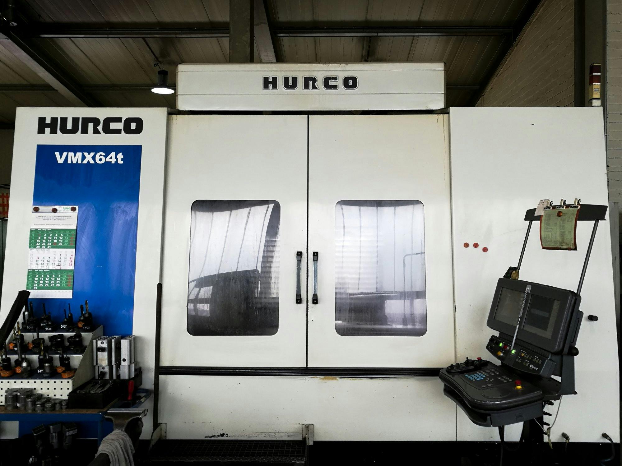 Werkruimte  van  Hurco  VMX64/40T machine