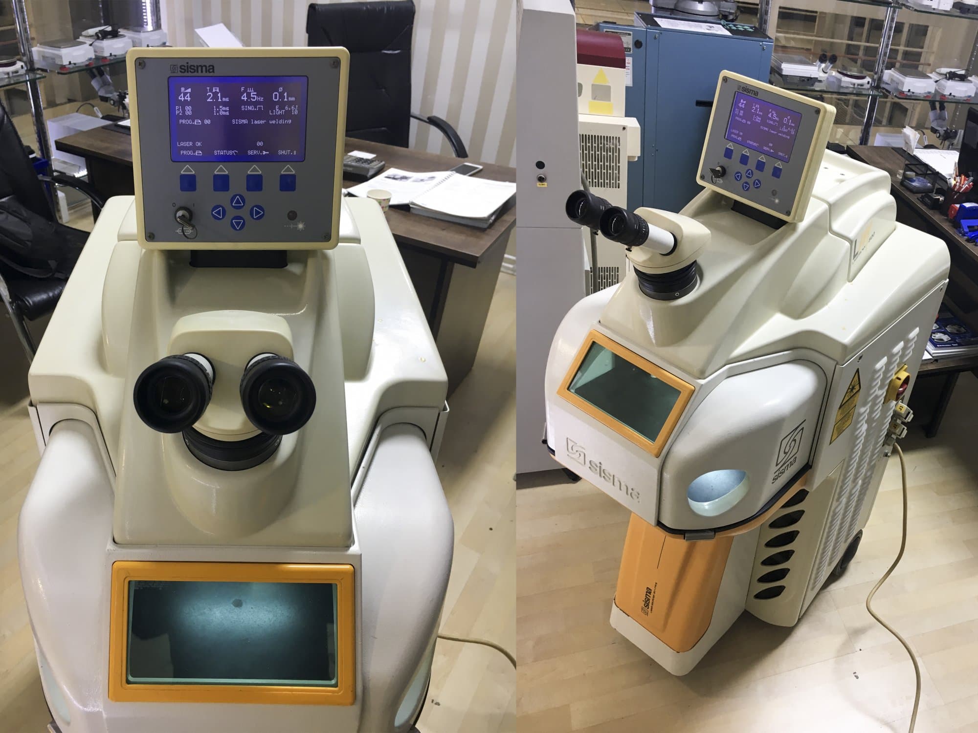 Vooraanzicht van Sisma LM 500 machine