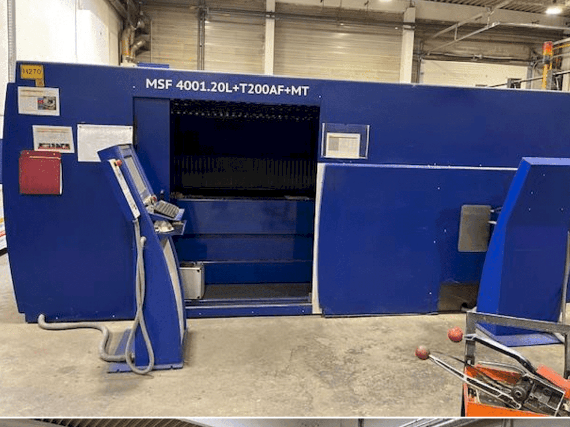 Vooraanzicht van MicroStep Fiber MSF 4001.20L machine