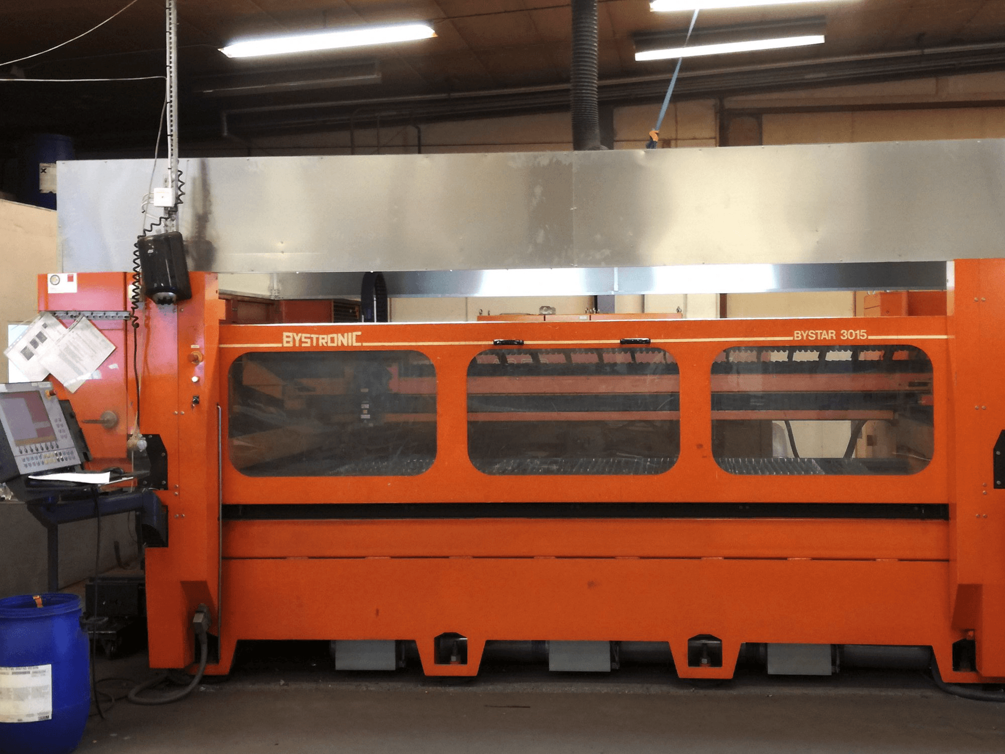 Vooraanzicht van Bystronic Bystar 3015 machine