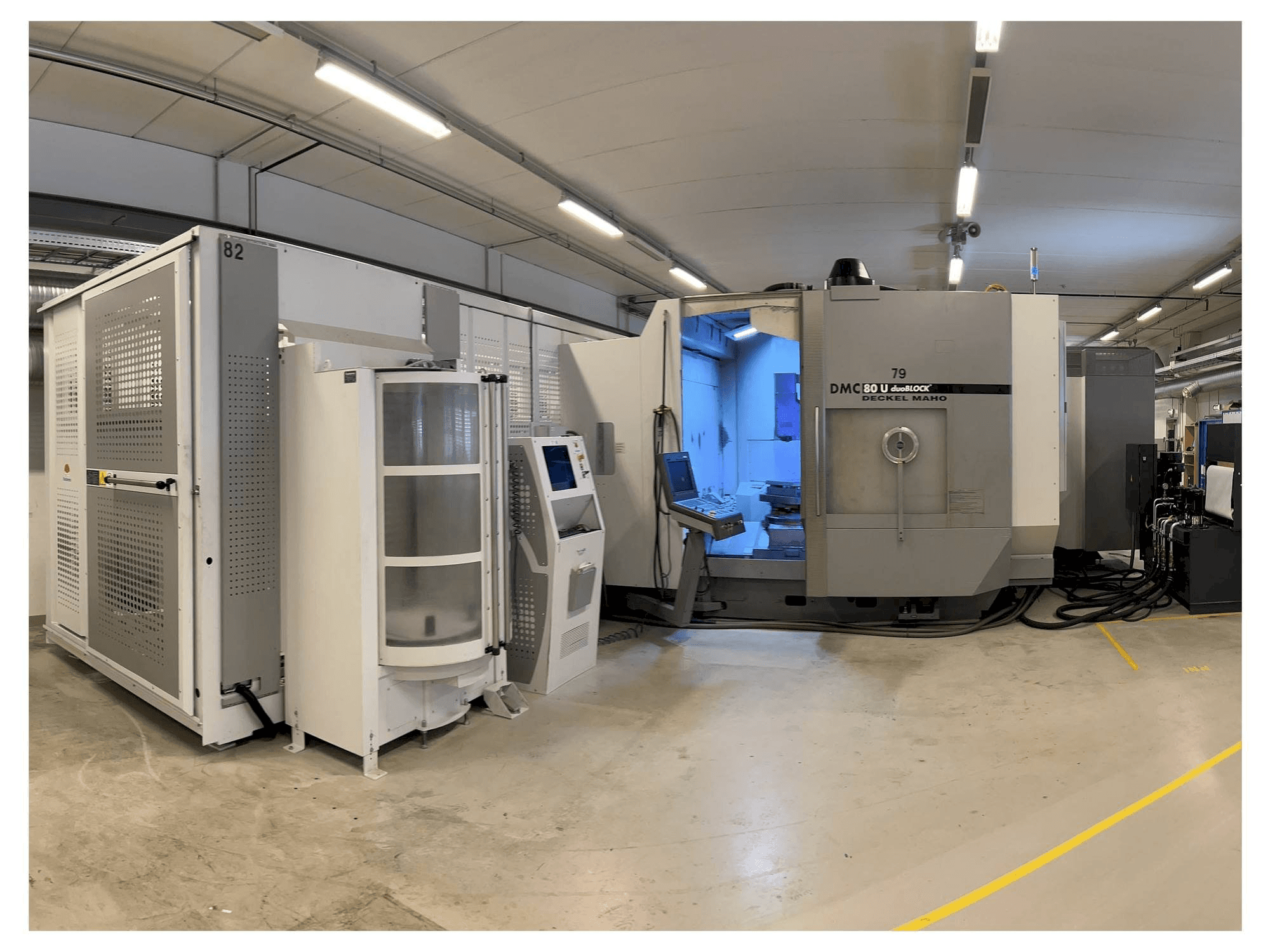 Vooraanzicht van DMG DMC 80 U duoBLOCK machine