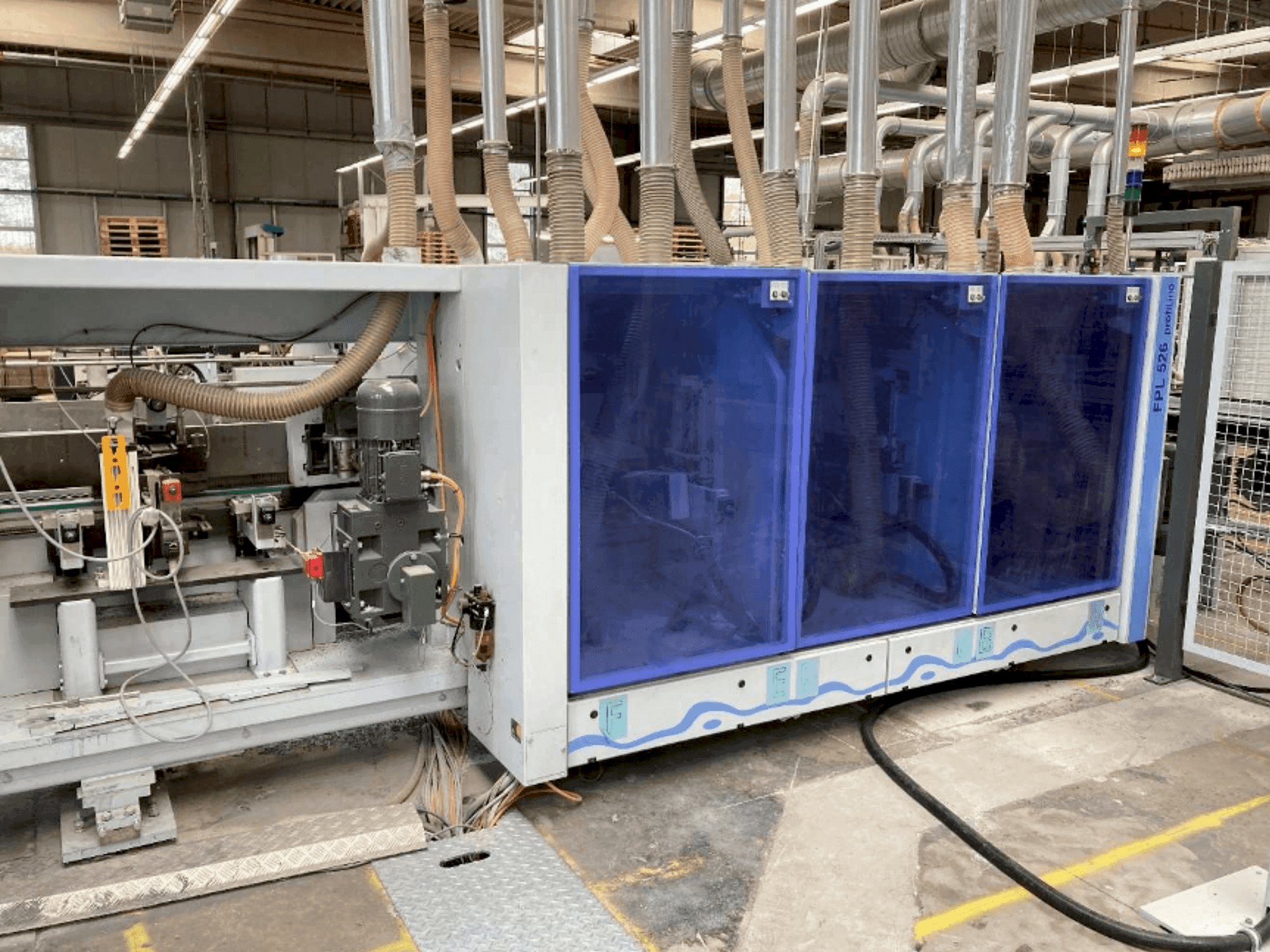 Vooraanzicht van HOMAG PROFI FPL 525/6/04/PW/V LVT Profiling System machine