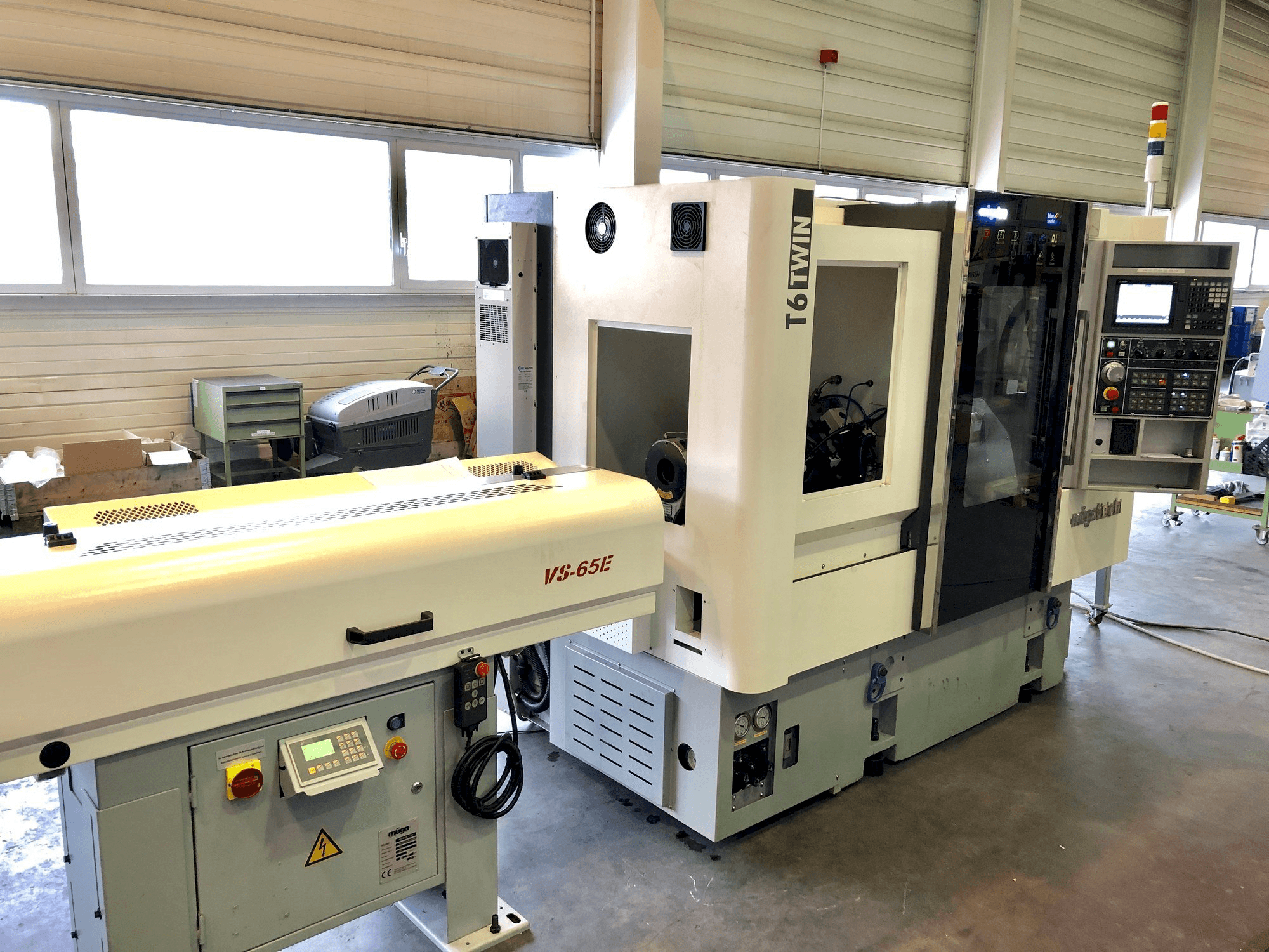 Vooraanzicht van Müga T6 Twin 60 machine