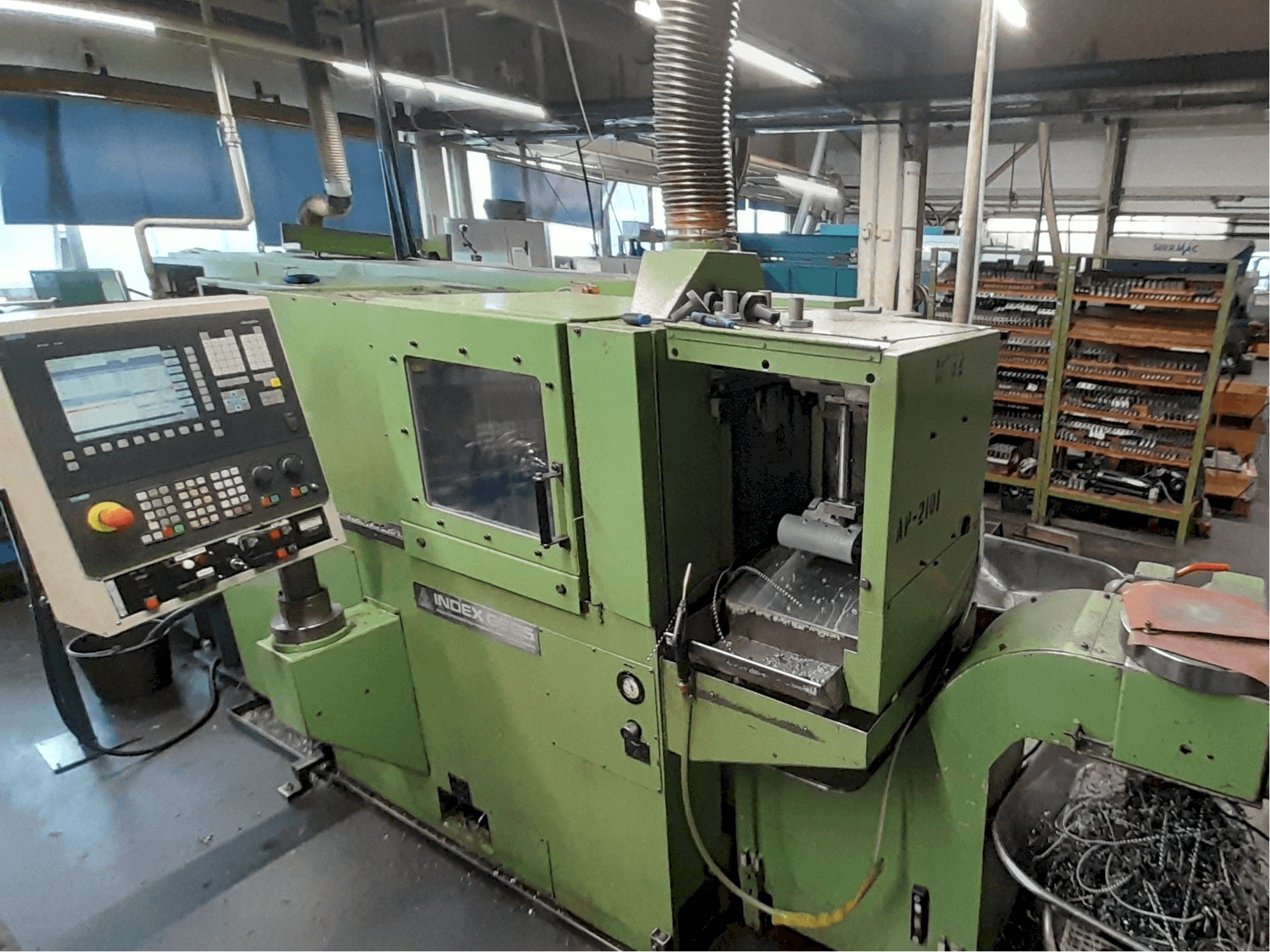 Vooraanzicht van Index GE65 machine