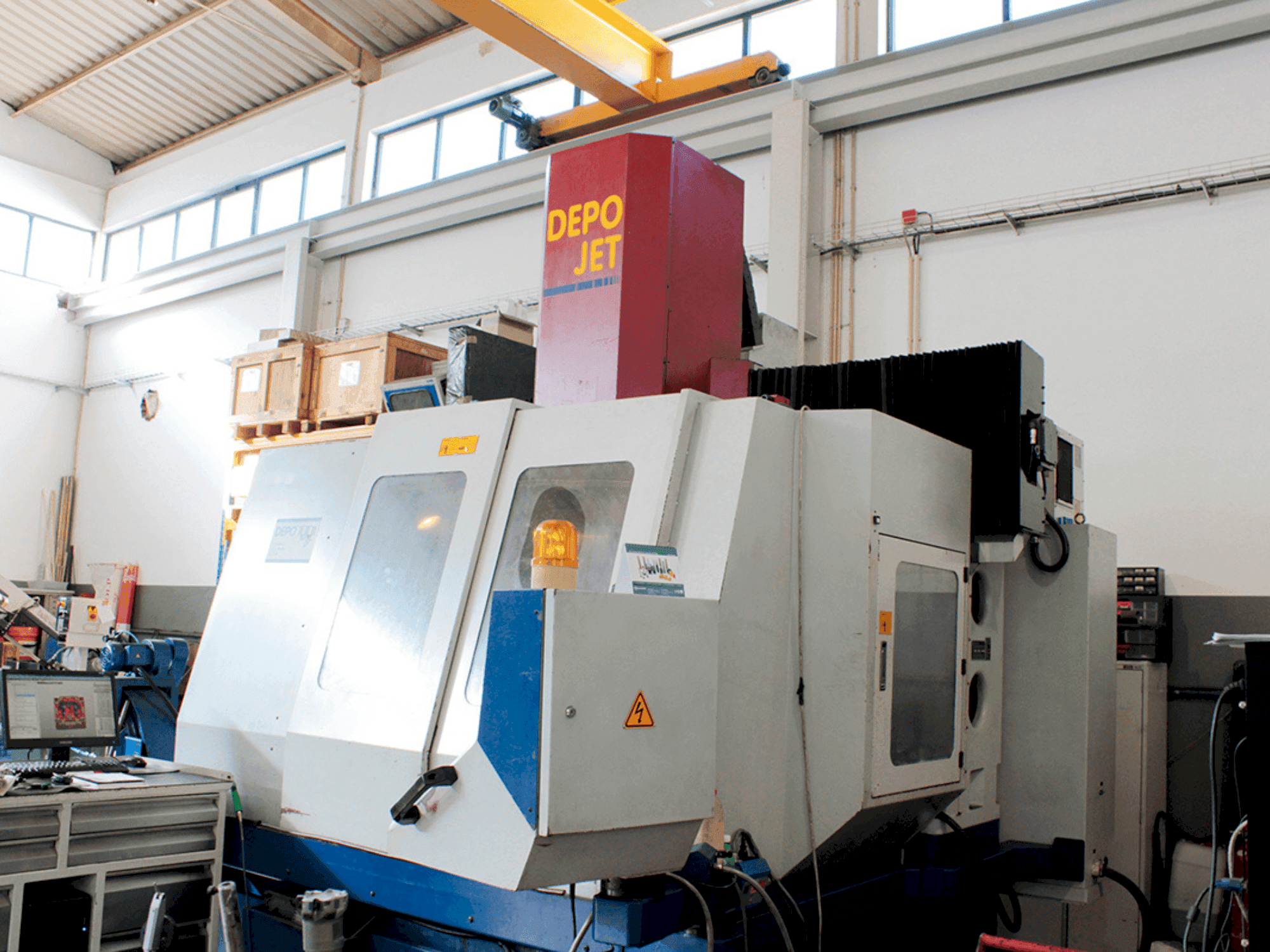 Vooraanzicht van DEPO Jet machine