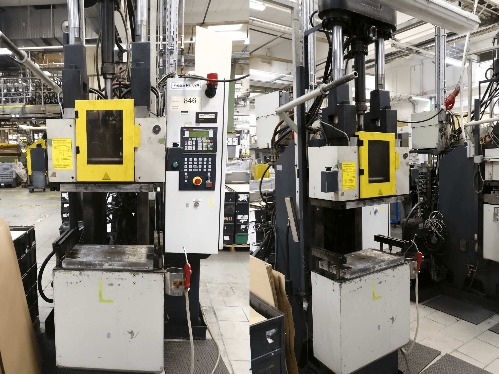 Rechts zijaanzicht van Kloeckner Desma 956.050 machine