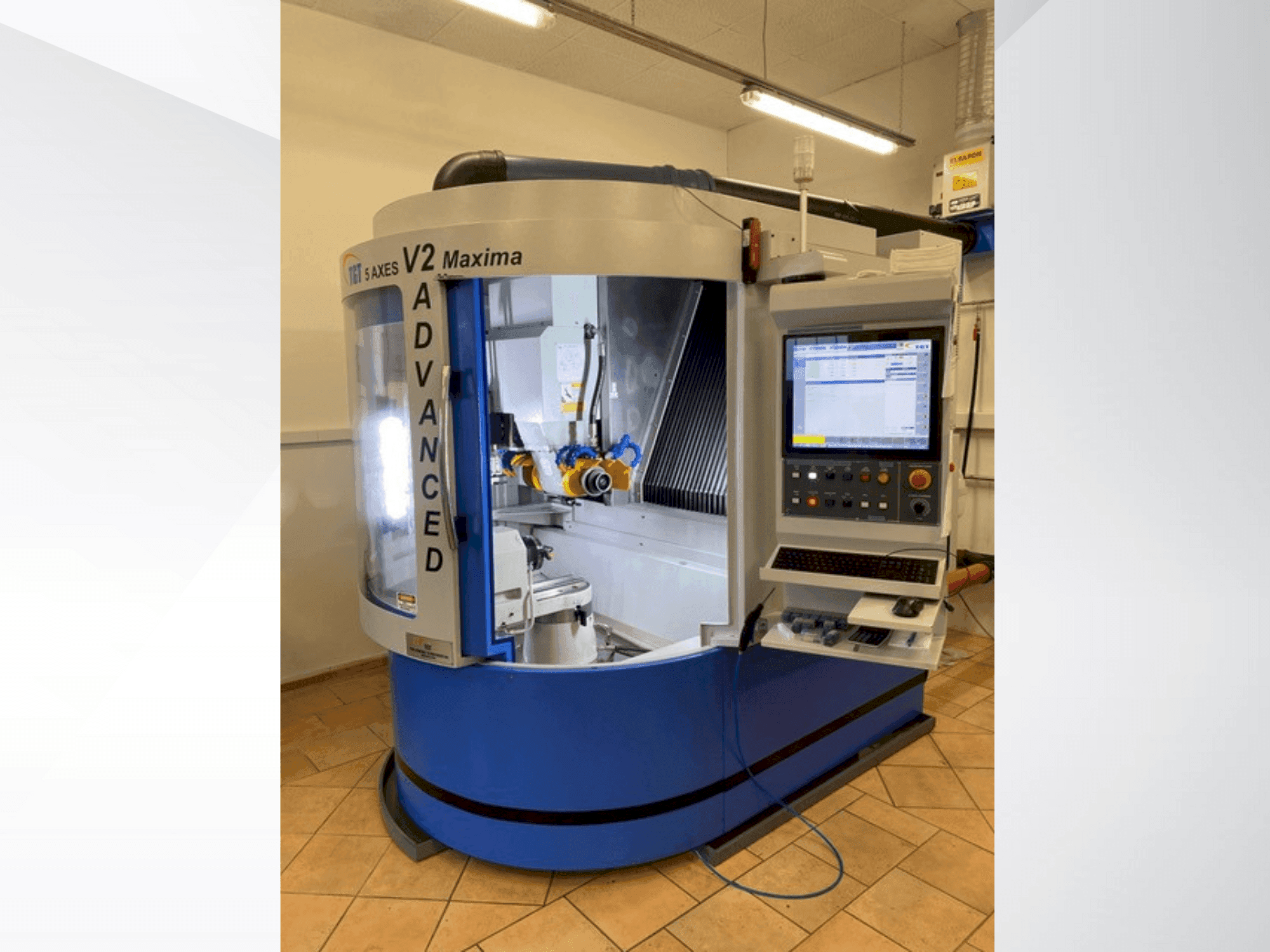 Vooraanzicht van TGT V2 Maxima machine