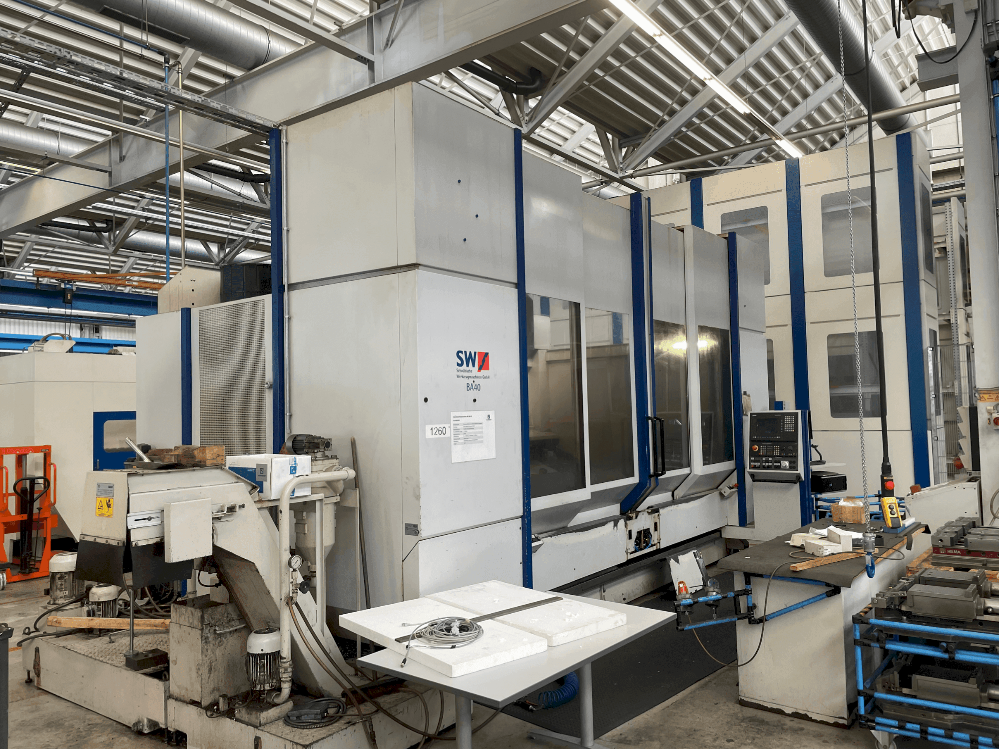 Vooraanzicht van SW BA 40 NC machine